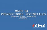 M ACH 34: P ROYECCIONES S ECTORIALES G ERENCIA DE E STUDIOS – C OORDINACIÓN E CONÓMICA DICIEMBRE DE 2011.