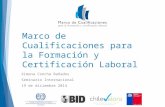 Marco de Cualificaciones para la Formación y Certificación Laboral Ximena Concha Bañados Seminario Internacional 19 de diciembre 2014.