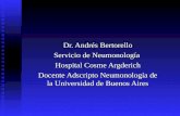 Dr. Andrés Bertorello Servicio de Neumonología Hospital Cosme Argderich Docente Adscripto Neumonología de la Universidad de Buenos Aires.