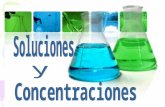 Solución Es una mezcla homogénea de dos o más sustancias. La sustancia disuelta se denomina soluto y está presente generalmente en pequeña cantidad en.