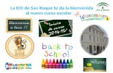La EOI de San Roque te da la bienvenida al nuevo curso escolar.
