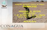 Programa Nacional Contra la Sequía PRONACOSE PROGRAMAS DE MEDIDAS PREVENTIVAS Y DE MITIGACIÓN DE LA SEQUÍA (marco teórico conceptual) Abril de 2013 1.