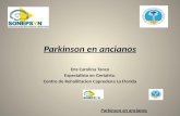 Parkinson en ancianos Dra Carolina Tanco Especialista en Geriatria. Centro de Rehailitacion Capredena La Florida.