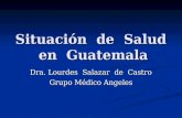 Situación de Salud en Guatemala Dra. Lourdes Salazar de Castro Grupo Médico Angeles.