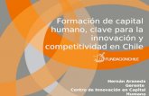 Hernán Araneda Gerente Centro de Innovación en Capital Humano Formación de capital humano, clave para la innovación y competitividad en Chile.