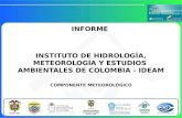 INFORME INSTITUTO DE HIDROLOGÍA, METEOROLOGÍA Y ESTUDIOS AMBIENTALES DE COLOMBIA - IDEAM COMPONENTE METEOROLÓGICO A MACRO ESCALA.
