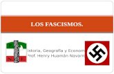Historia, Geografía y Economía Prof. Henry Huamán Navarro LOS FASCISMOS.