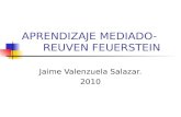 APRENDIZAJE MEDIADO- REUVEN FEUERSTEIN Jaime Valenzuela Salazar. 2010.