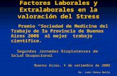 Factores Laborales y Extralaborales en la valoración del Stress Premio “Sociedad de Medicina del Trabajo de la Provincia de Buenos Aires 2008” al mejor.