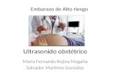 Ultrasonido obstétrico María Fernanda Rojina Magaña Salvador Martínez González Embarazo de Alto riesgo.