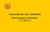 Seite 1 VIOLENCIA DE GÉNERO PANORAMA ESPAÑOL (11/2011)