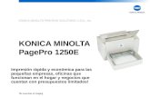 KONICA MINOLTA PRINTING SOLUTIONS U.S.A., Inc. KONICA MINOLTA PagePro 1250E Impresión rápida y económica para las pequeñas empresas, oficinas que funcionan.