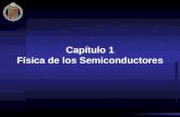 Capítulo 1 Física de los Semiconductores. CONCEPTOS PREVIOS Tipos de sólidos según conductividad: Conductores, Semiconductores, Aislantes. Niveles de.
