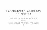 LABORATORIO APARATOS DE MEDIDA PRESENTACION ELABORADA POR: SEBASTIAN ANDRES MALAVER Q.