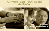 Universidad Técnica de Ambato. Capitulo I Papel de la estadística.