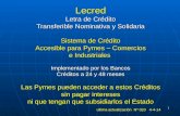 1 Lecred Letra de Crédito Transferible Nominativa y Solidaria Sistema de Crédito Accesible para Pymes – Comercios e Industriales Implementado por los.