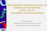 Armando Beltrán Departament de Química Física i Analítica Universitat Jaume I, Castelló (España) Simulaciones computacionales de óxidos con estructuras.
