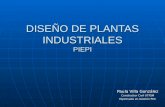 DISEÑO DE PLANTAS INDUSTRIALES PIEPI Paula Villa González Constructor Civil UTFSM Diplomada en Gestión PUC.