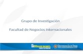 Grupo de Investigación Facultad de Negocios Internacionales.