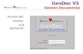 GesDoc V3 Gestión Documental Acceso del usuario a la aplicación.