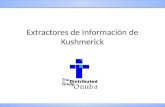 Extractores de Información de Kushmerick. Índice Introducción Reglas de Extracción Generación de reglas de extracción Extrayendo Información Evaluación.