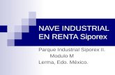 NAVE INDUSTRIAL EN RENTA Siporex Parque Industrial Siporex II. Modulo M Lerma, Edo. México.