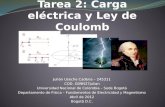 Julián Useche Cadena – 245311 COD. G09N37julian Universidad Nacional de Colombia – Sede Bogotá Departamento de Física – Fundamentos de Electricidad y Magnetismo.