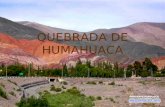 QUEBRADA DE HUMAHUACA MAGIASMAGIAS Tierra de la Pachamama La Quebrada de Humahuaca… Patrimonio Cultural y Natural de la Humanidad, declarada por la Unesco.