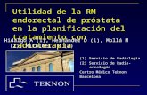 Utilidad de la RM endorectal de próstata en la planificación del tratamiento con radioterapia Hidalgo A (1), Hernández D (1), Mollá M (2), Miralbell R.