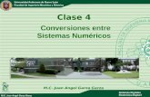 Clase 4 Conversiones entre Sistemas Numéricos M.C. Juan Angel Garza Garza.