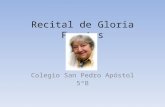 Recital de Gloria Fuertes Colegio San Pedro Apóstol 5ºB.