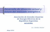 Desarrollo de situación actual y futura del mercado energético. Asociación de Grandes Usuarios de Energía Eléctrica de la República Argentina. AGUEERA.