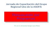 Jornada de Capacitación del Grupo Regional Uno de la ASOFIS M. en A. Armando Sergio Lara Pérez.