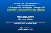 Capital social, capital humano y grupos de migrantes: la formación de capacidades y el desarrollo organizativo entre asociaciones de migrantes mexicanos.