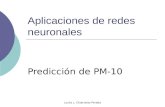 Lucila L. Chiarvetto Peralta Aplicaciones de redes neuronales Predicción de PM-10.