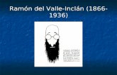 Ramón del Valle-Inclán (1866- 1936). Vida Biografía animada Biografía animada Biografía nace Ramón Valle Peña nace Ramón Valle Peña pérdida del brazo.