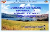 DIRECION DE SALUD APURIMAC II ANDAHUAYLAS - CHINCHEROS Q. F. ROSARIO ZARATE IZQUIERDO DIRECTORA DE LA DEMID.