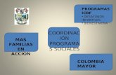 COORDINACIÓN PROGRAMAS SOCIALES MAS FAMILIAS EN ACCION PROGRAMAS ICBF DESAYUNOS INFANTILES BIENESTARINA COLOMBIA MAYOR.