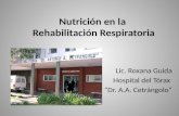 Nutrición en la Rehabilitación Respiratoria Lic. Roxana Guida Hospital del Tórax “Dr. A.A. Cetrángolo”
