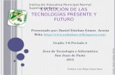 EVOLUCIÓN DE LAS TECNOLOGÍAS PRESENTE Y FUTURO Presentado por: Daniel Esteban Gómez Acosta Wiki: