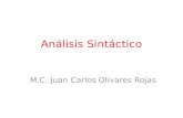 Análisis Sintáctico M.C. Juan Carlos Olivares Rojas.