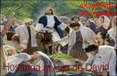 DOMINGO DE RAMOS Celebramos hoy el DOMINGO DE RAMOS. La Liturgia presenta dos momentos bien distintos: 1º - LA ENTRADA DE JESÚS EN JERUSALÉN, con la.