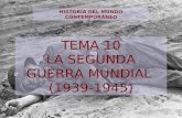 HISTORIA DEL MUNDO CONTEMPORÁNEO TEMA 10 LA SEGUNDA GUERRA MUNDIAL (1939-1945)