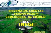 SISTEMA DE CUENTAS ECONÓMICAS Y ECOLÓGICAS DE MÉXICO INEGI Septiembre de 2004 Aguascalientes, México.