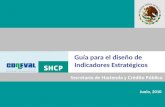 1 Junio, 2010 Guía para el diseño de Indicadores Estratégicos Secretaría de Hacienda y Crédito Público.