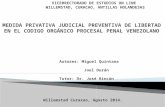 CAPITULO I EL PROBLEMA Mundial Latinoamérica Venezuela Congruencia y homogeneidad entre imposición de la privación judicial preventiva de libertad y las.