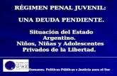 RÉGIMEN PENAL JUVENIL: UNA DEUDA PENDIENTE. Situación del Estado Argentino. Niños, Niñas y Adolescentes Privados de la Libertad. RÉGIMEN PENAL JUVENIL: