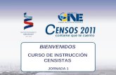 BIENVENIDOS CURSO DE INSTRUCCIÓN CENSISTAS JORNADA 1.