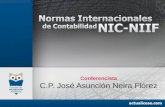1 Conferencista C.P. José Asunción Neira Flórez. 2 IAS-NIC 1 Estados Financieros.