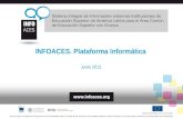 Junio 2012 INFOACES. Plataforma Informática. Celestino Morantín Analista programador cemosae@upv.es .